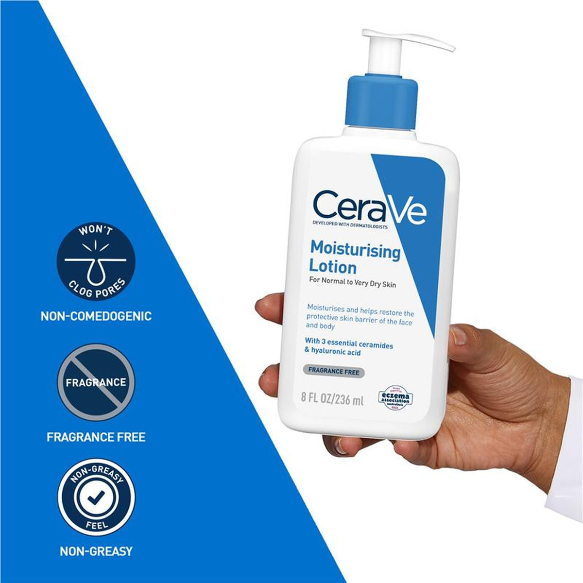 CeraVe Moisturising Lotion 236ml, ingredients panel