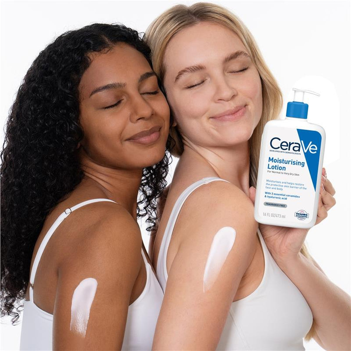 CeraVe Moisturising Lotion 473ml, in use