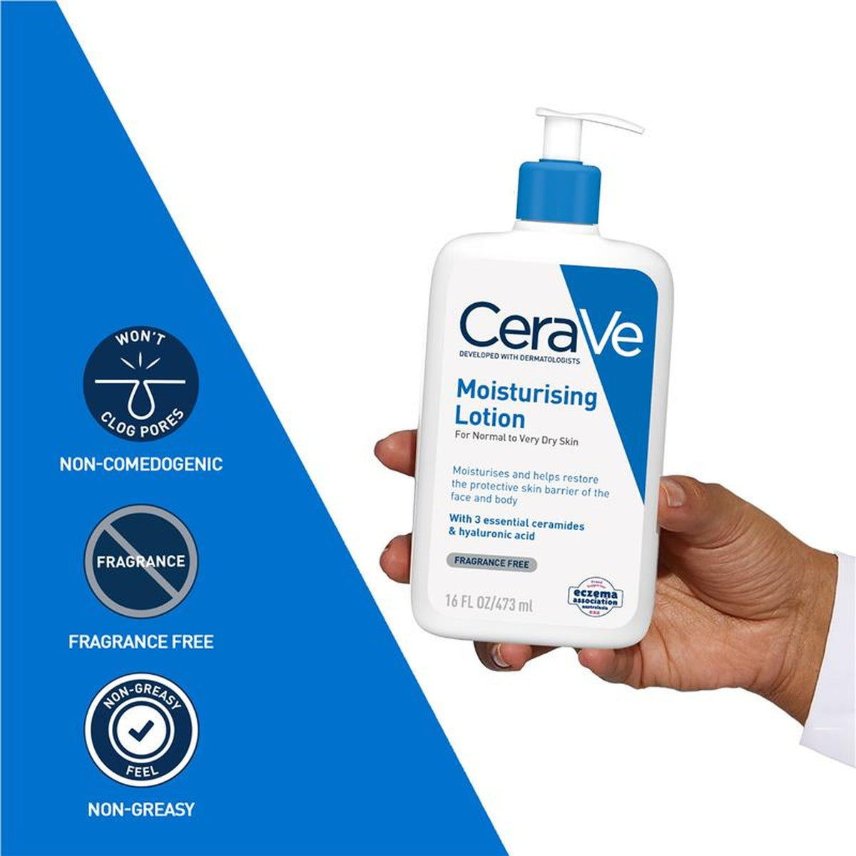 CeraVe Moisturising Lotion 473ml, ingredients panel