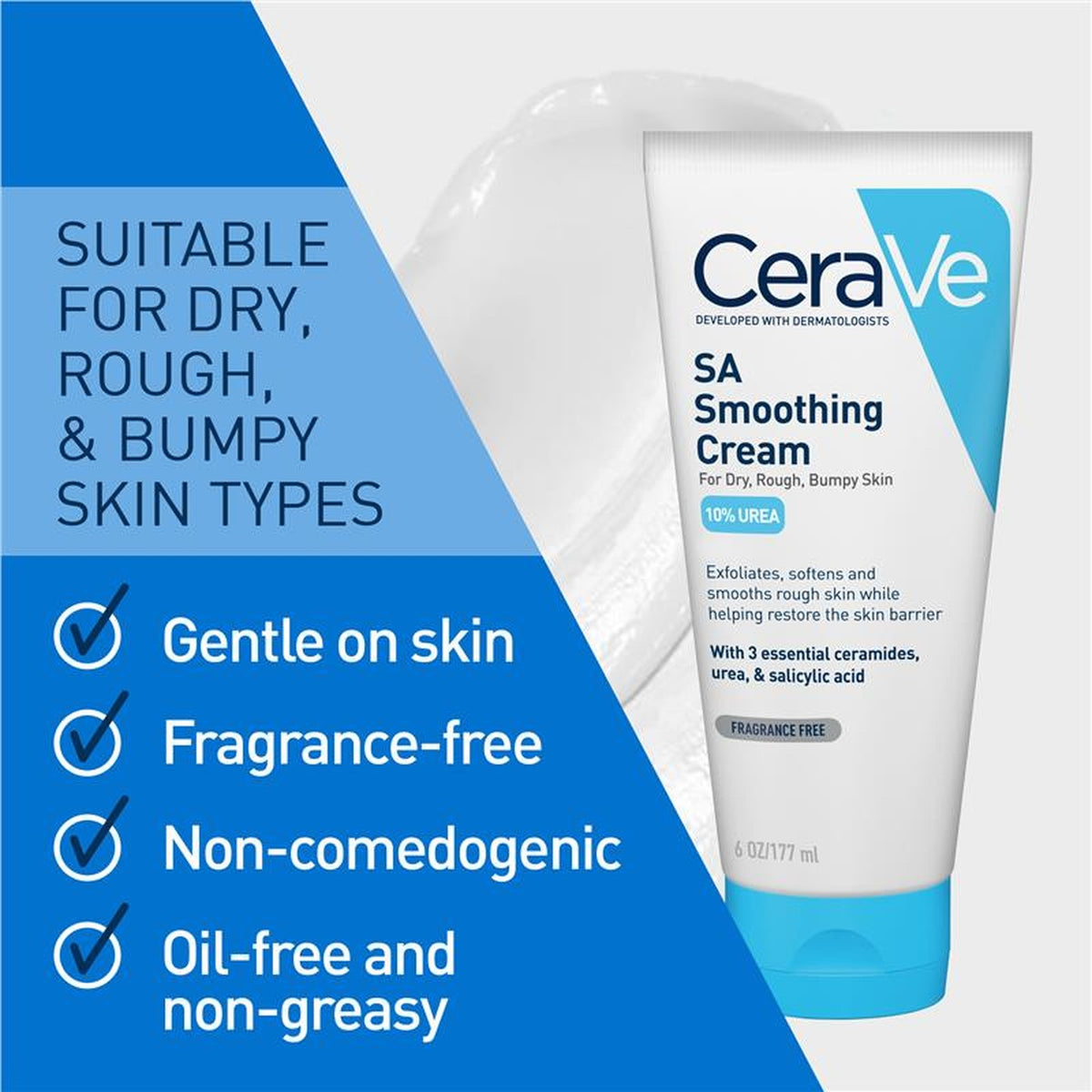 CeraVe Salicylic Acid Smoothing Cream 170g, texture