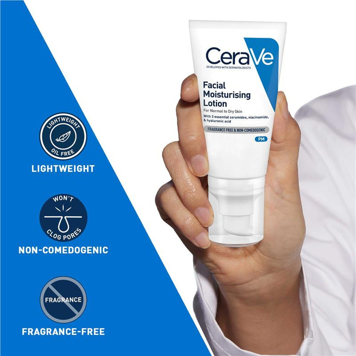 CeraVe Facial Moisturising Lotion PM 52ml, ingredients panel