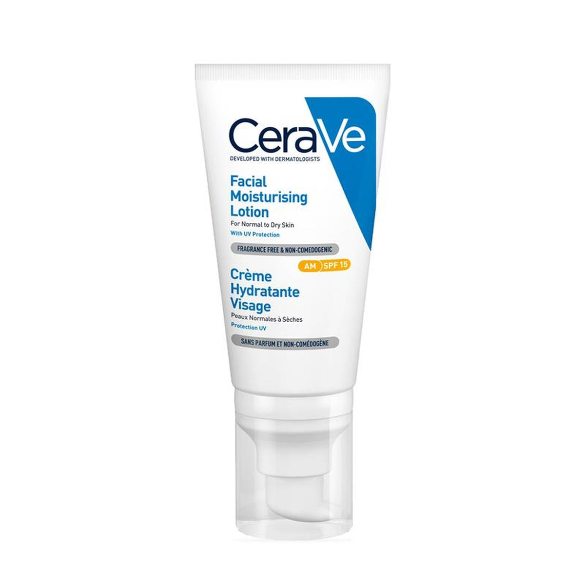 CeraVe Facial Moisturising Lotion AM SPF15 52ml, front of pack