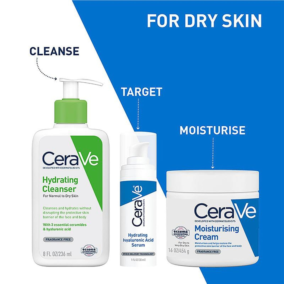 CeraVe Hydrating Hyaluronic Acid Serum 30ml, in use
