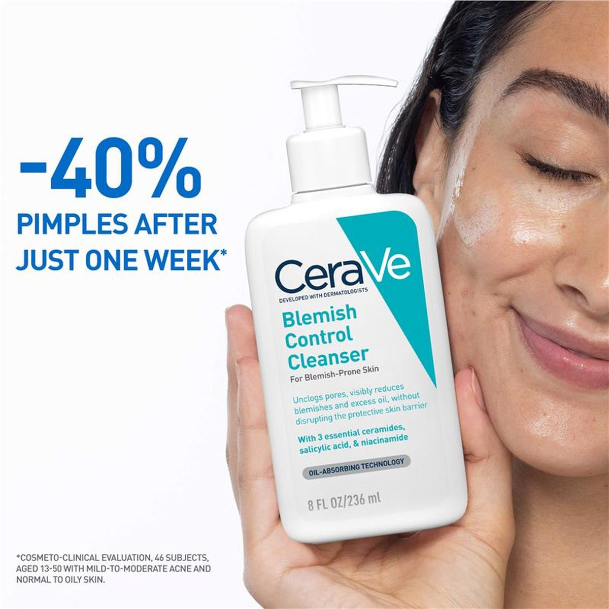 CeraVe Blemish Control Cleanser 236ml, texture
