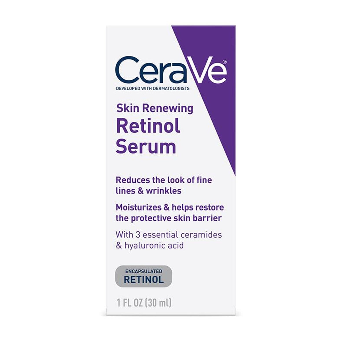 CeraVe Skin Renewing Retinol Serum 30ml, how it works