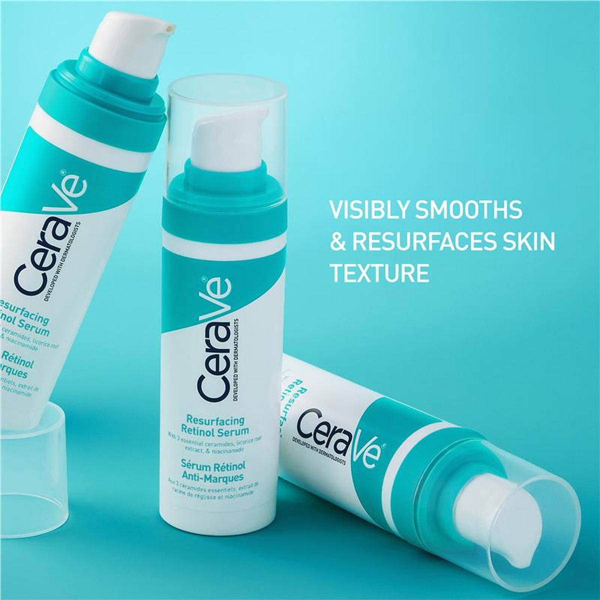 CeraVe Resurfacing Retinol Serum 30ml, in use