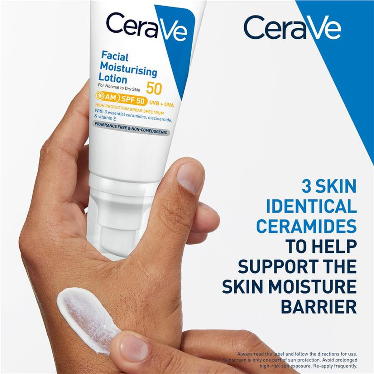 CeraVe Facial Moisturising Lotion SPF50+ 52ml, texture