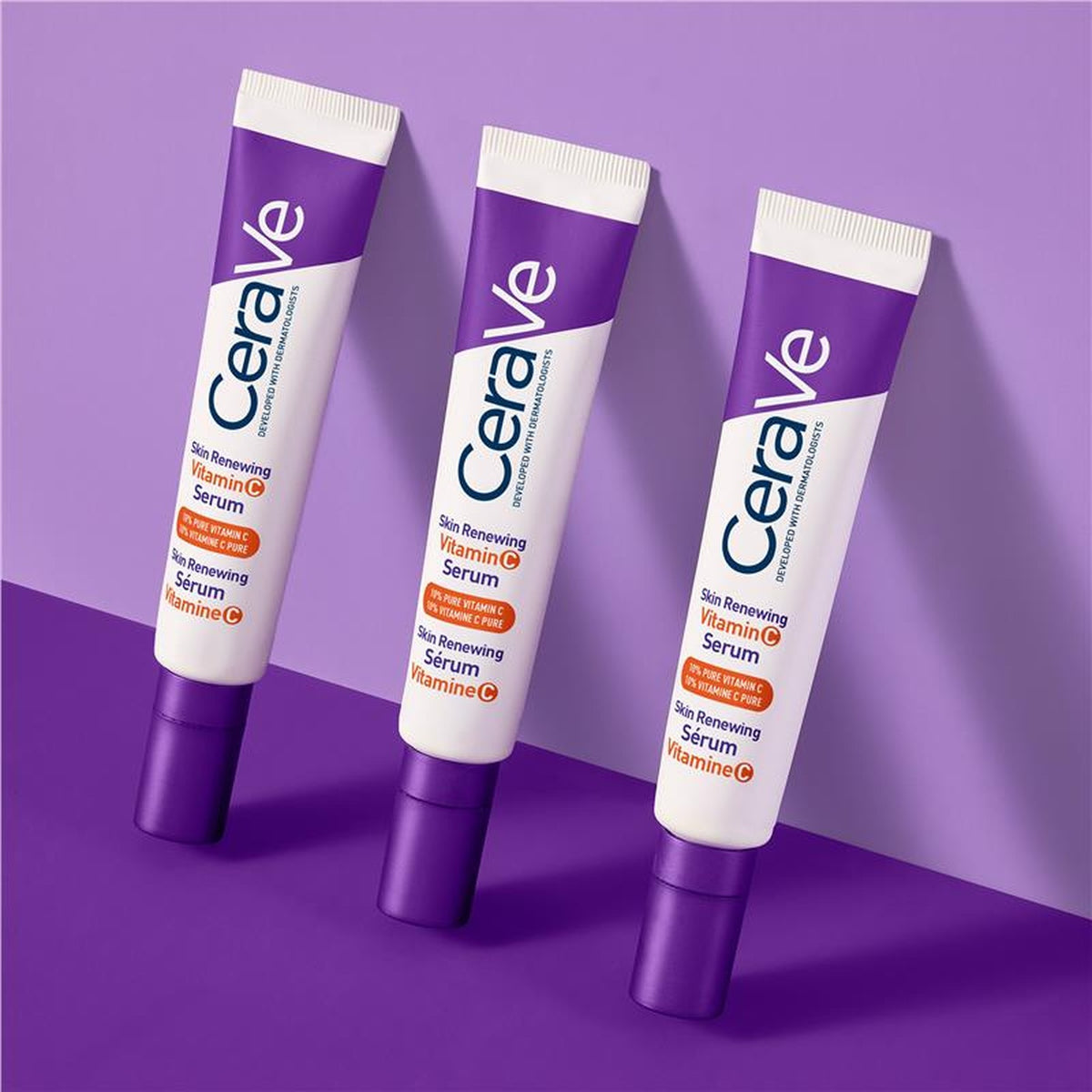 CeraVe Skin Renewing Vitamin C Serum 30ml, in use