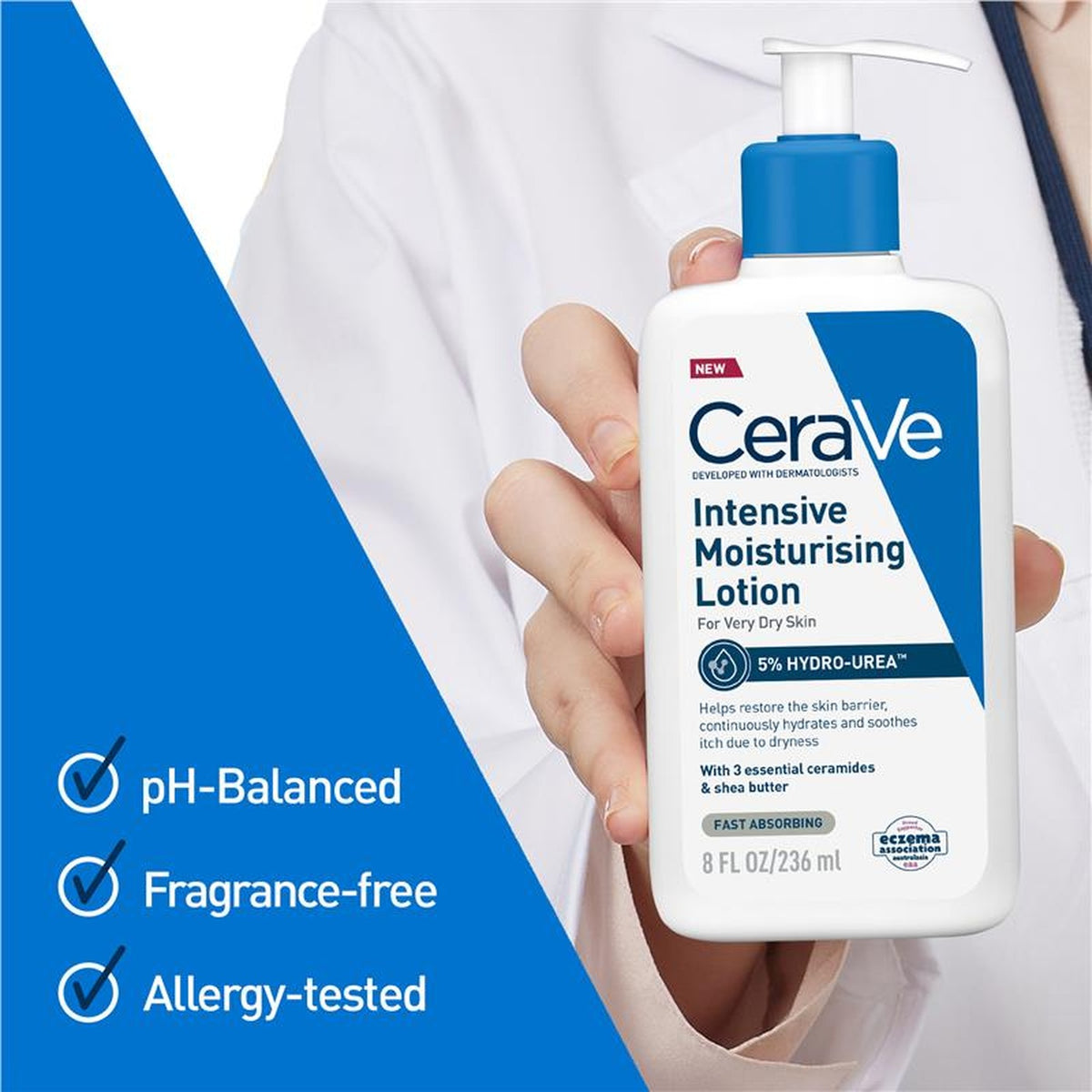 CeraVe Intensive Moisturising Lotion 236ml, ingredients panel