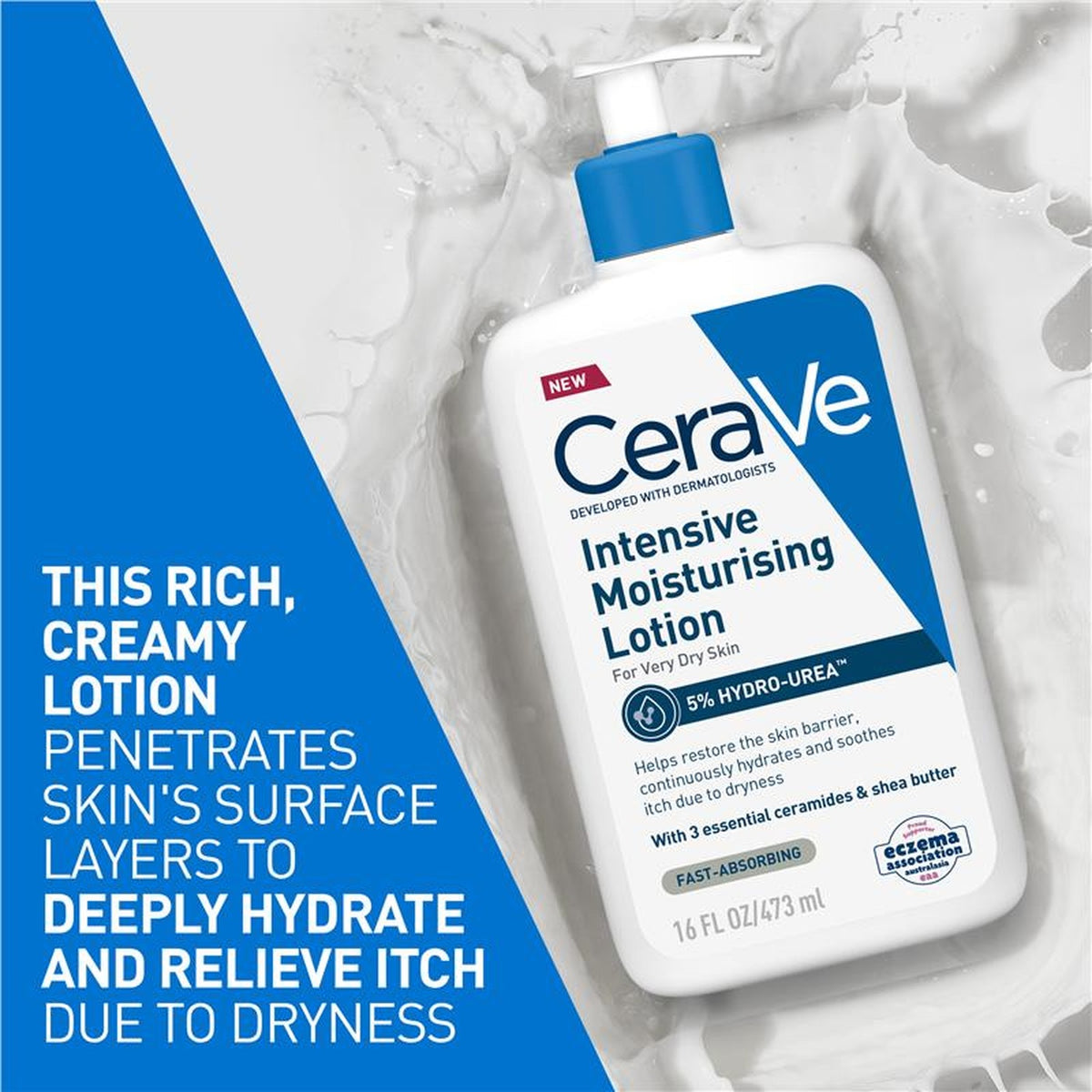 CeraVe Intensive Moisturising Lotion 473ml, in use