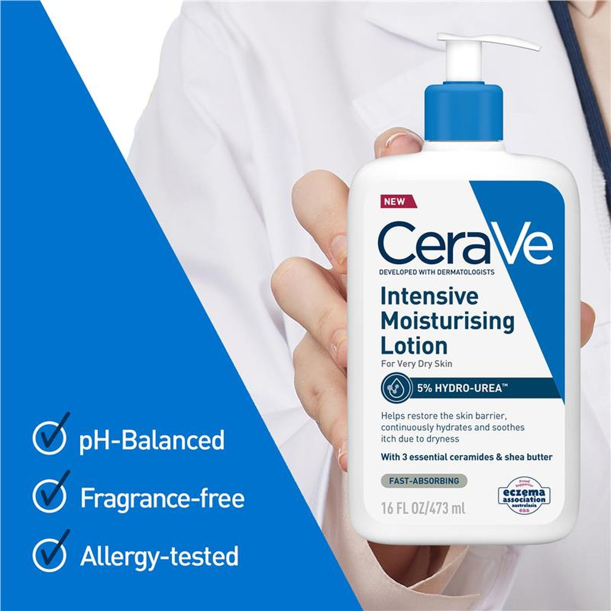CeraVe Intensive Moisturising Lotion 473ml, ingredients panel
