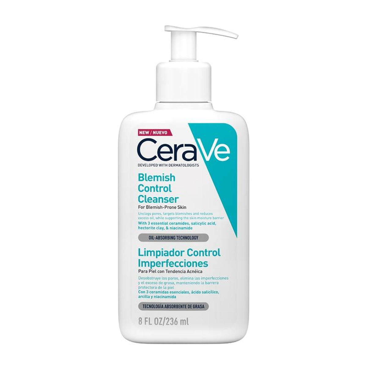 CeraVe Blemish Control Cleanser 236ml, front of pack