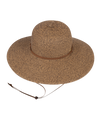 Image of Womens Genovieve Wide Brim Hat Chocolate OS