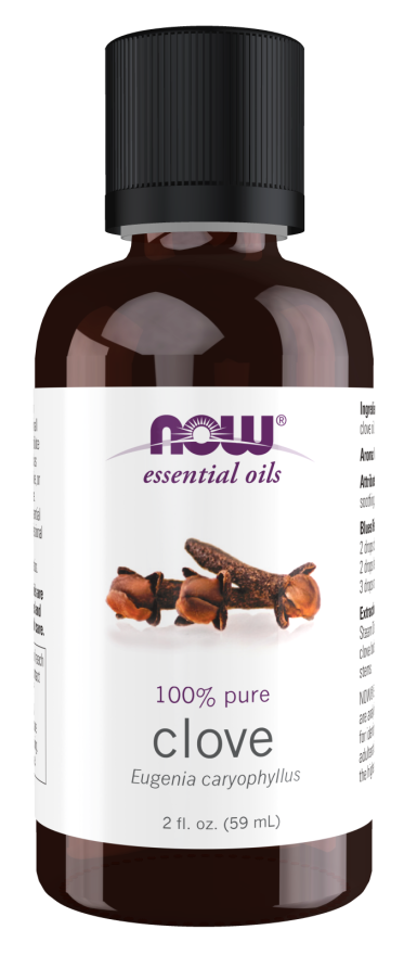 NOW Pure CLOVE OIL (Eugenia Caryophyllus) 59ml-Matakana Pharmacy