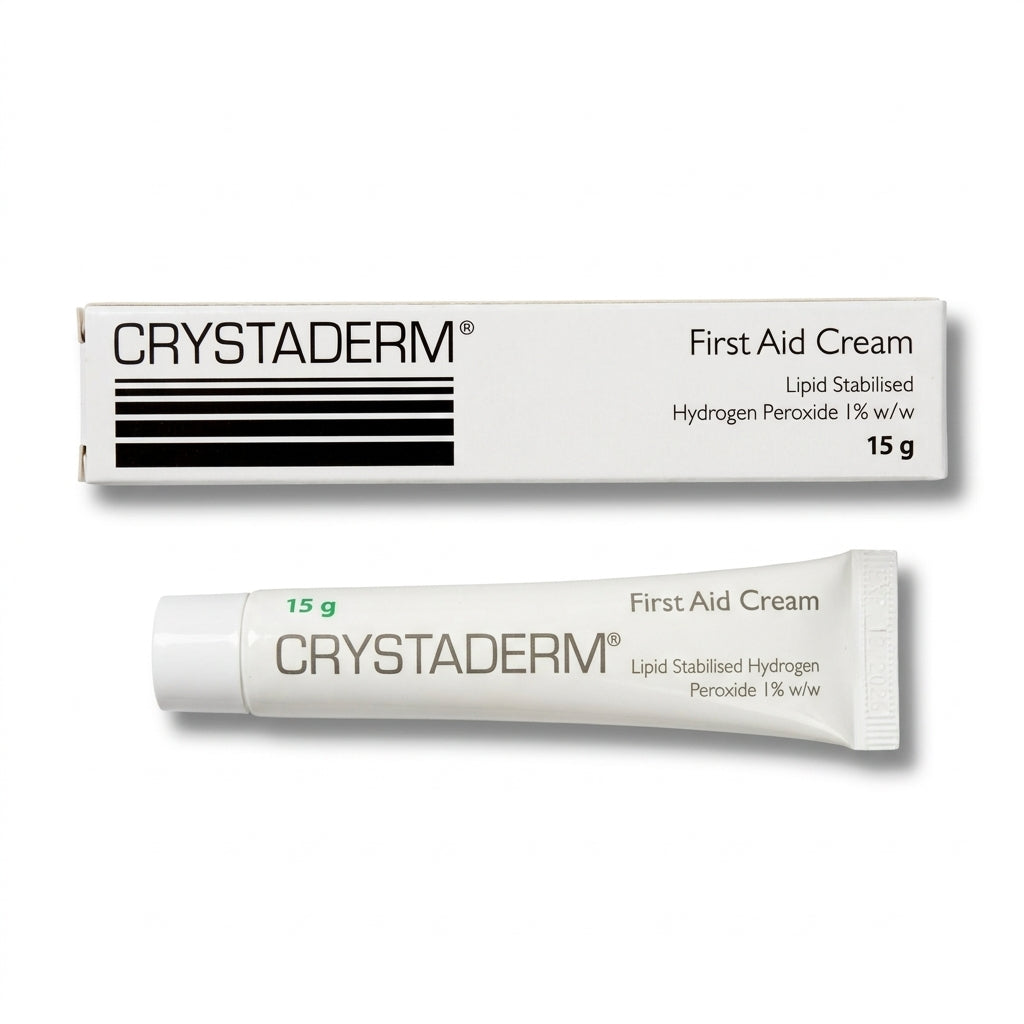 Crystaderm Antiseptic Cream 15g White Box