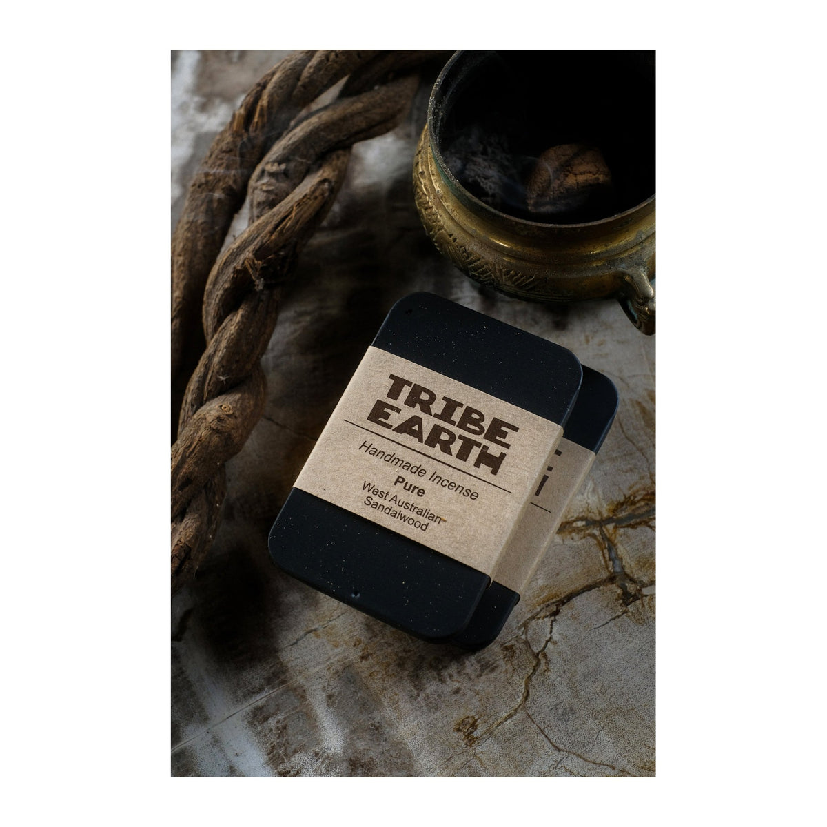 Pure Sandalwood Incense Cones 10 Pack incense burning, with the botanicals it is made from