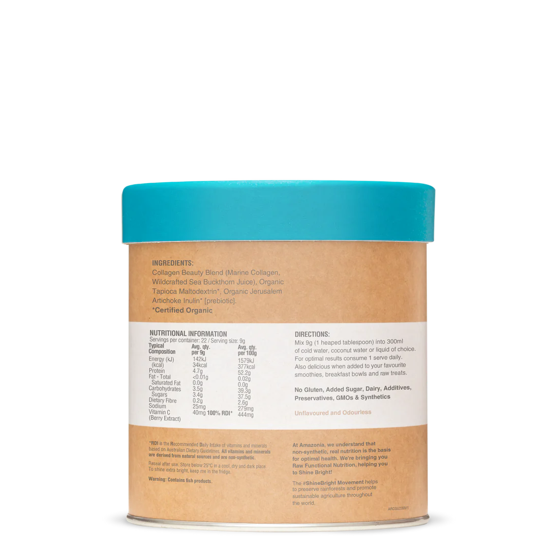 Image of Raw Beauty Collagen Glow Unflavoured directions