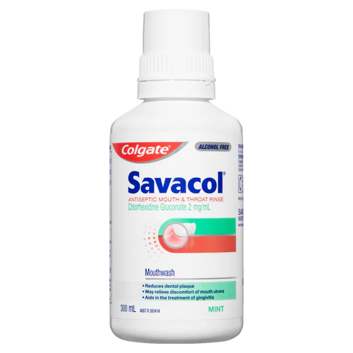 SAVACOL Original Mint Mouth Wash Alcohol Free 300ml-Matakana Pharmacy