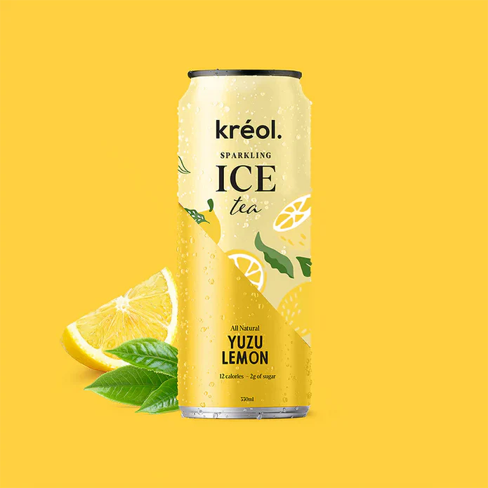 Ice Tea Yuzu Lemon 330ml-KREOL-Matakana Pharmacy