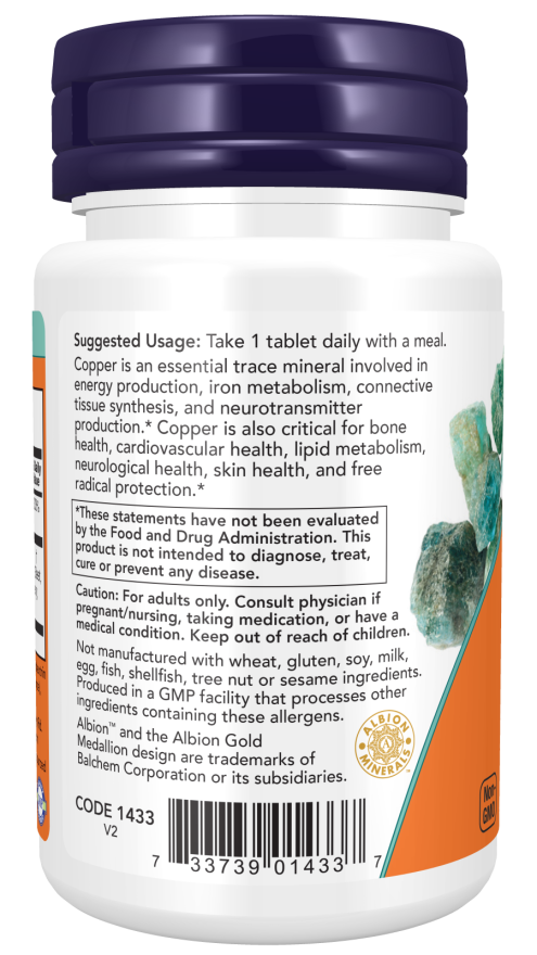 Image of Copper Glycinate 120tabs suggested use