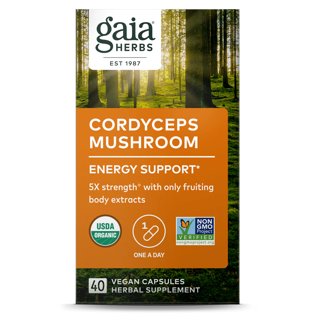 Gaia Herbs Cordyceps Mushroom, product photo