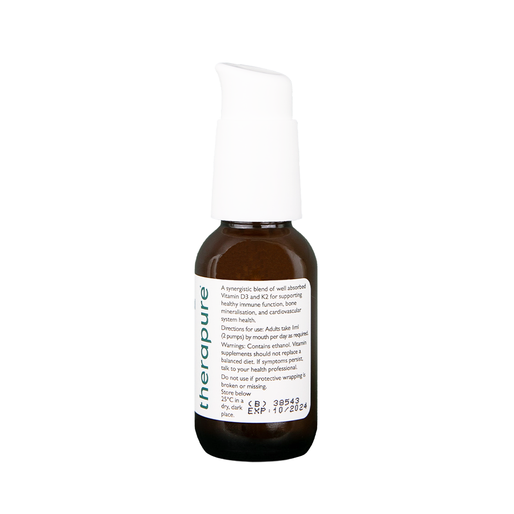 Image of THERAPURE my liposomal D + K 50ml directions
