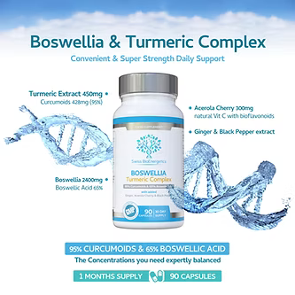 Boswellia Turmeric Complex 90 Capsules-Swiss Bioenergetics-Matakana Pharmacy