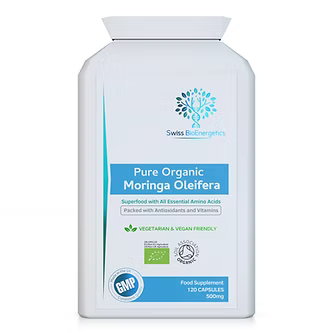 Organic Moringa Oleifera 120 Capsules-Swiss Bioenergetics-Matakana Pharmacy