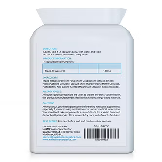 Ultra Resveratrol 90 Capsules-Swiss Bioenergetics-Matakana Pharmacy