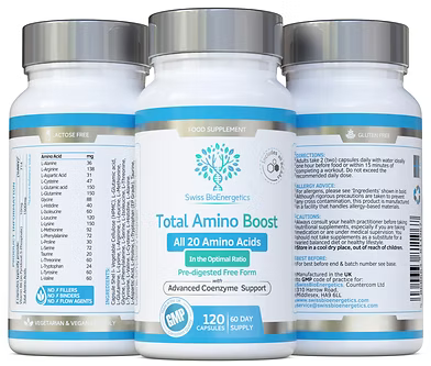 Total Amino Boost 120 Capsules-Swiss Bioenergetics-Matakana Pharmacy