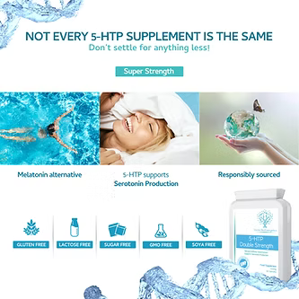 5 HTP Double Strength 90 Capsules-Swiss Bioenergetics-Matakana Pharmacy