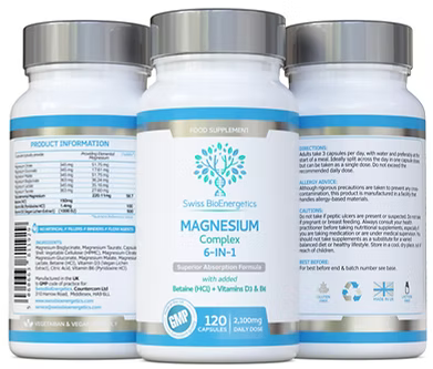 Magnesium Complex 6 in 1 120 capsules-Swiss Bioenergetics-Matakana Pharmacy