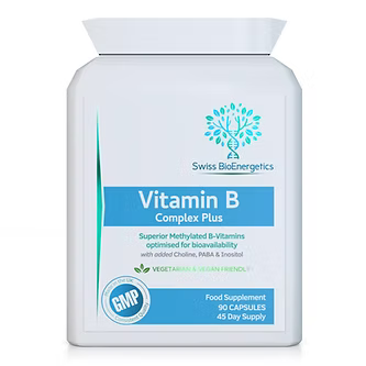 Vitamin B Complex Plus 90 Capsules-Swiss Bioenergetics-Matakana Pharmacy