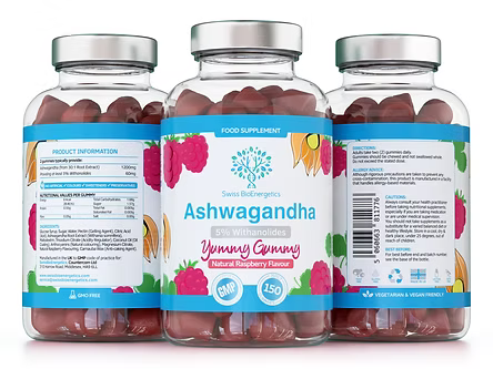 Ashwagandha Gummies 60 capsules-Swiss Bioenergetics-Matakana Pharmacy
