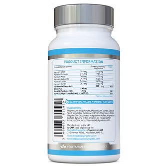Magnesium Complex 6 in 1 120 capsules-Swiss Bioenergetics-Matakana Pharmacy