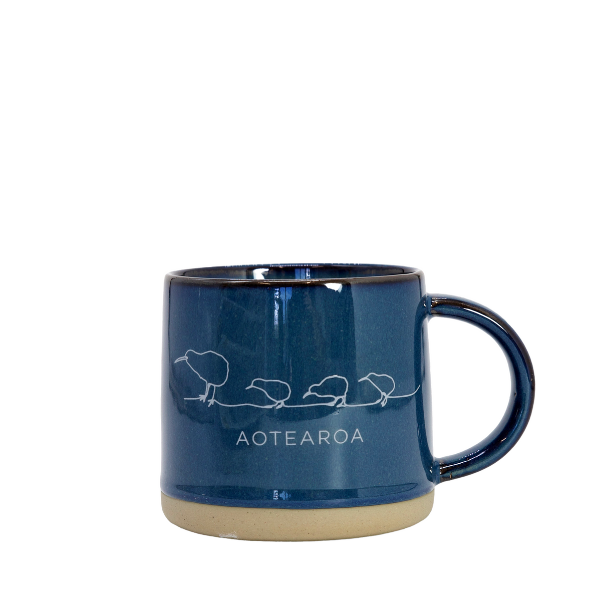 Glazed Ceramic Mug Kiwi Blue-Matakana Pharmacy