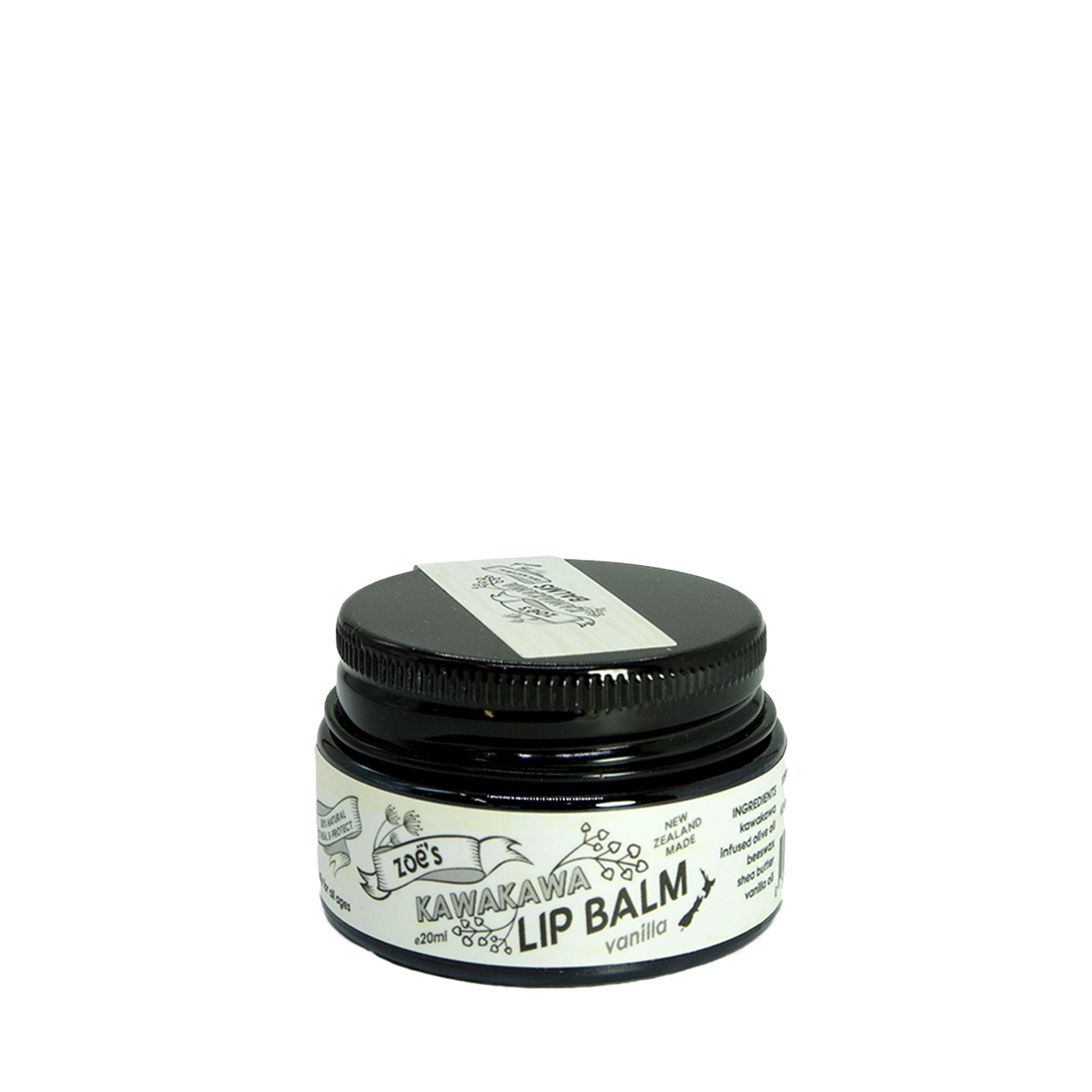 Kawakawa Lip Balm Vanilla 20mL-Moana Road NZ-Matakana Pharmacy