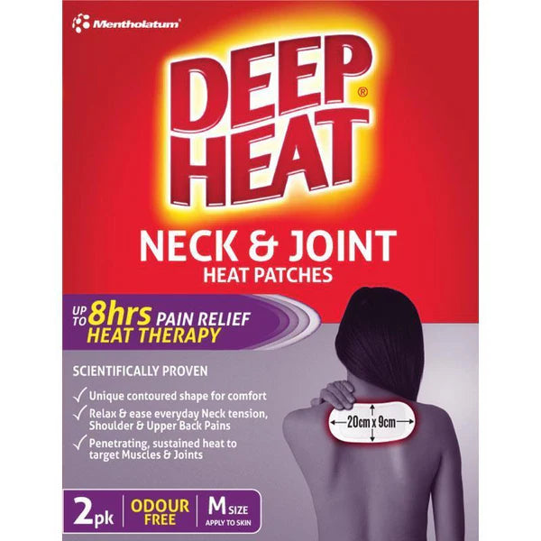 Deep Heat Neck & Joint Patch 2 pack | Matakana Pharmacy