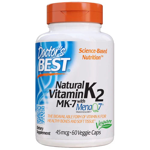 Image of Natural Vitamin K2 MK-7 with MenaQ7 100mcg 60 caps