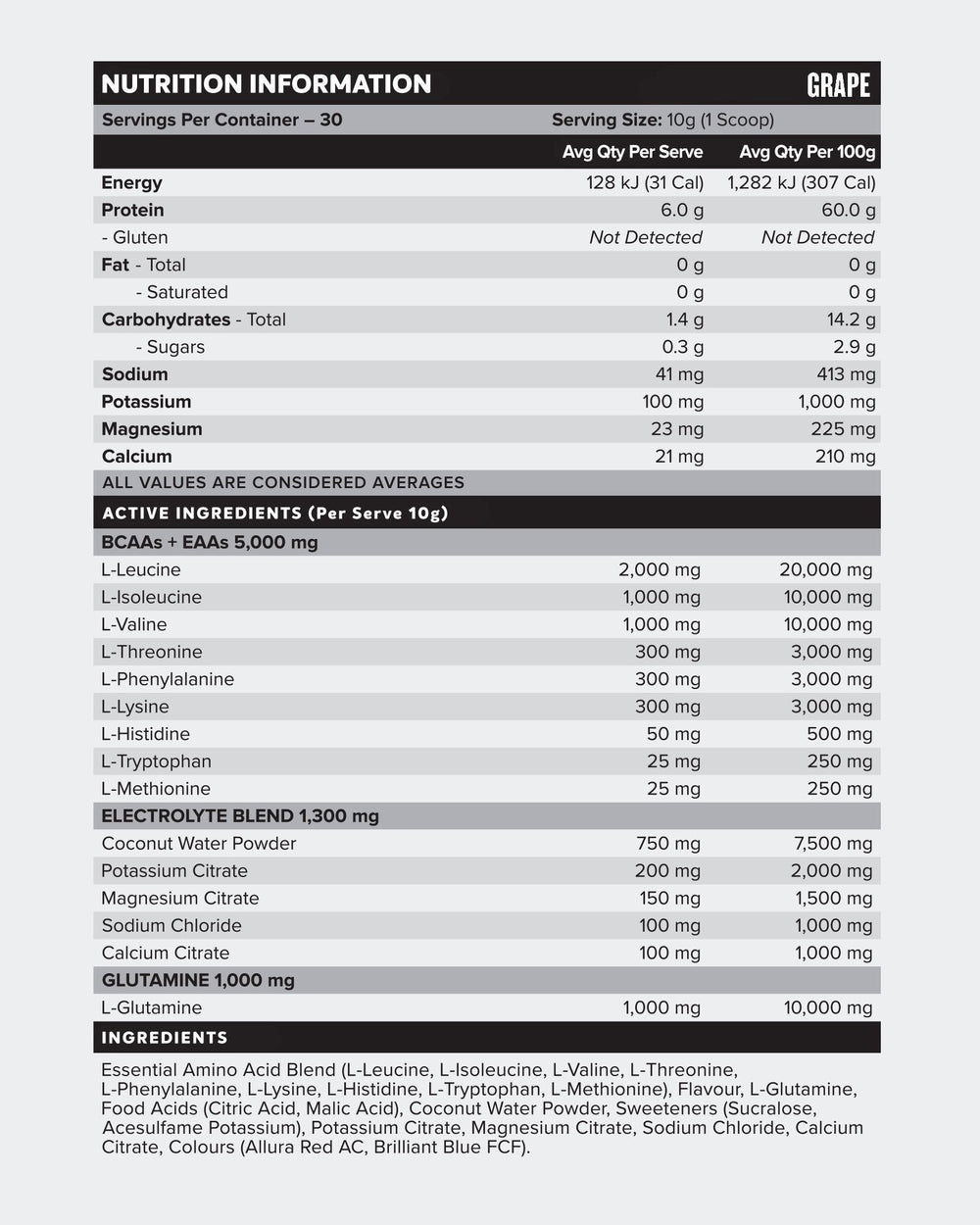 Aminos Crisp Apple 300g-MuscleNation-Matakana Pharmacy