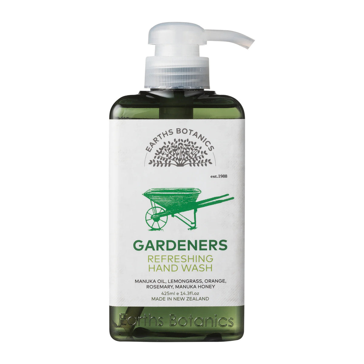 Earths Botanics Gardeners Refreshing Hand Wash 425ml pump bottle