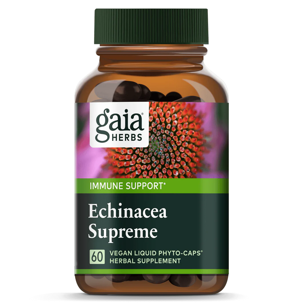 Gaia Herbs Echinacea Supreme, front of pack
