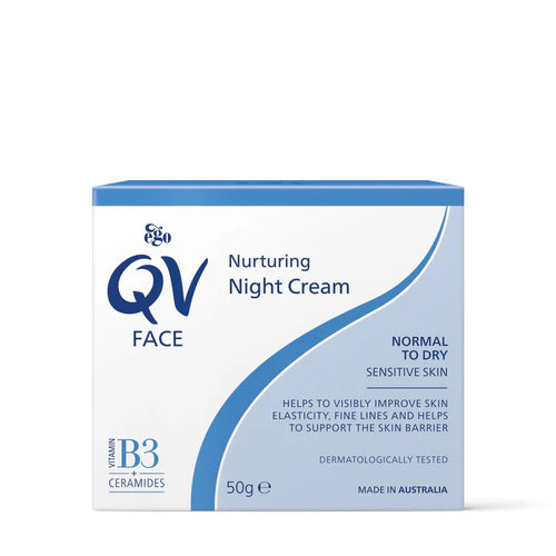 QV Face Nurturing Night Cream 50g-EGO-Matakana Pharmacy