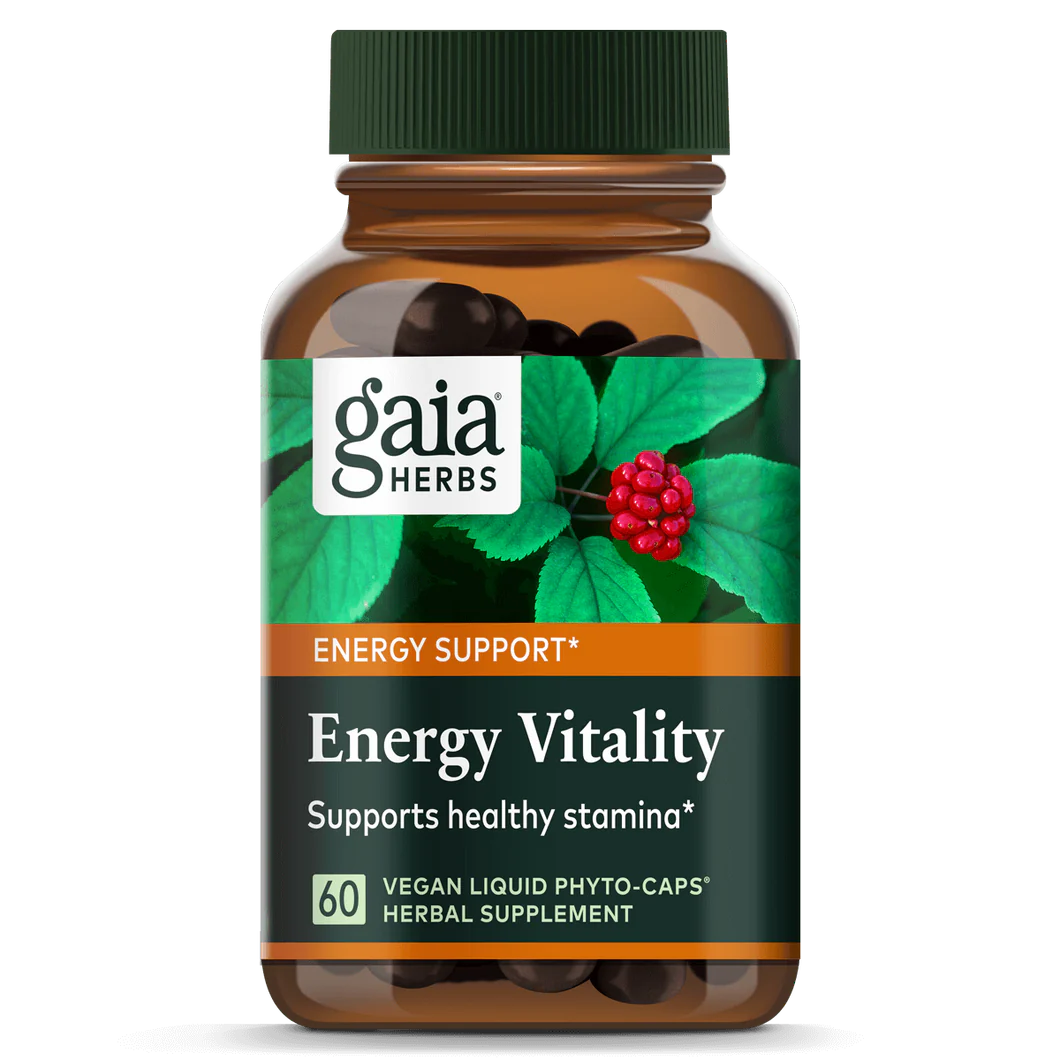 Gaia Herbs Energy Vitality, front of pack