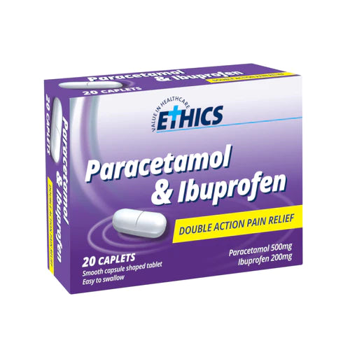 Ethics Paracetamol & Ibuprofen 20s-Matakana Pharmacy