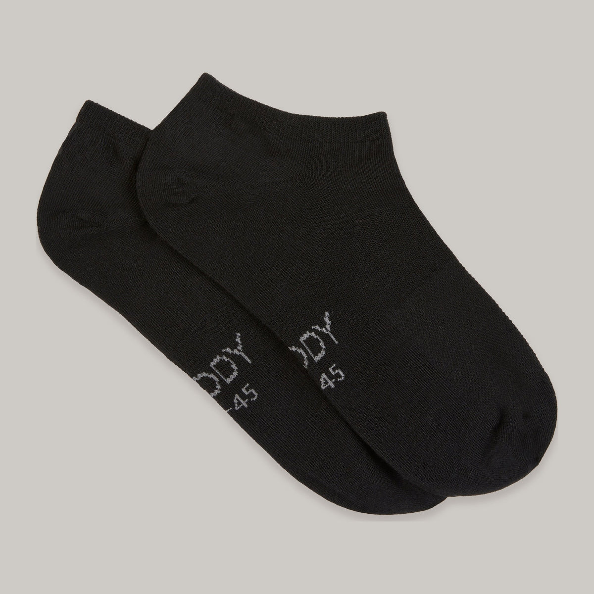 Everyday No Show Socks in black, Boody organically grown bamboo
