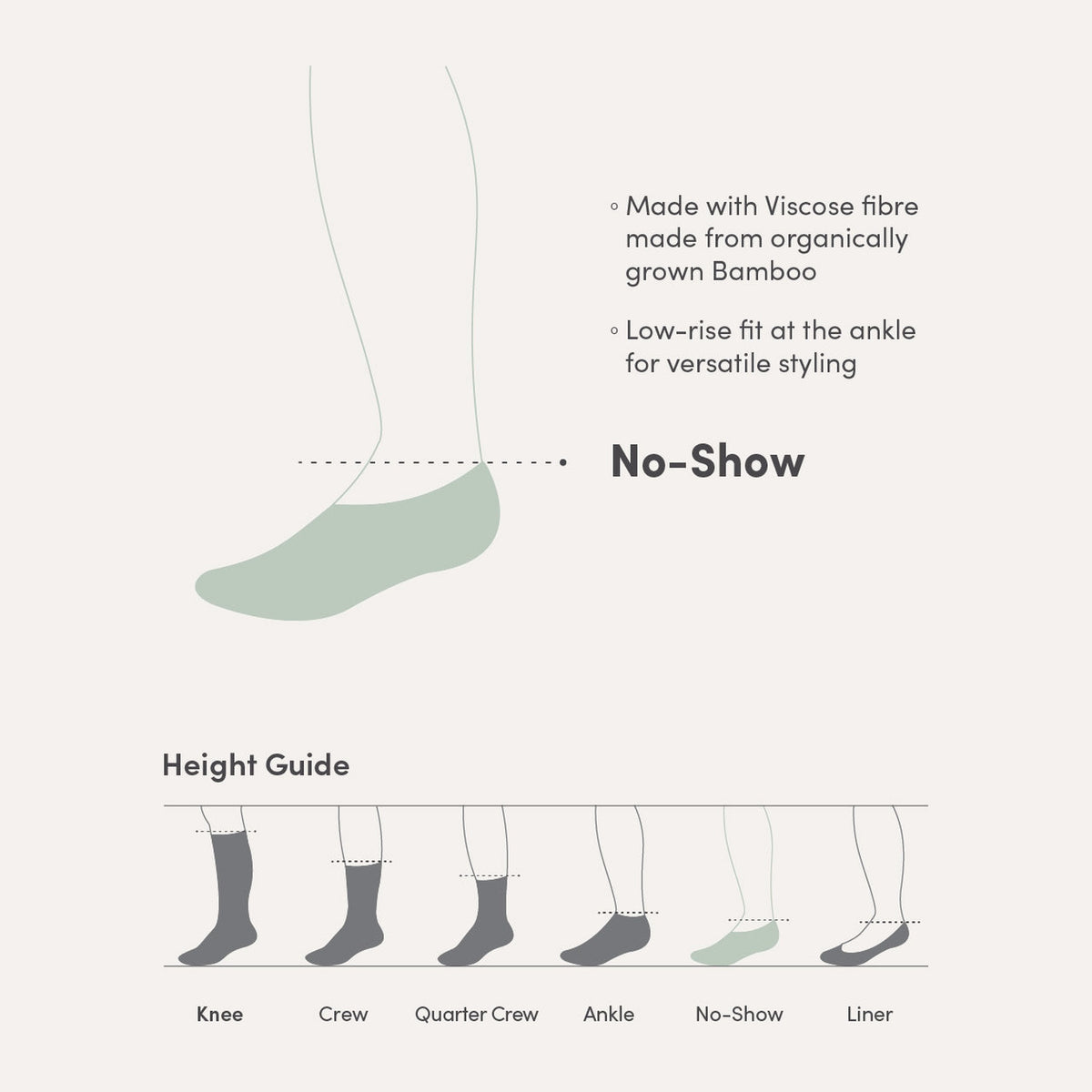 Everyday No Show Socks in black, Boody organically grown bamboo
