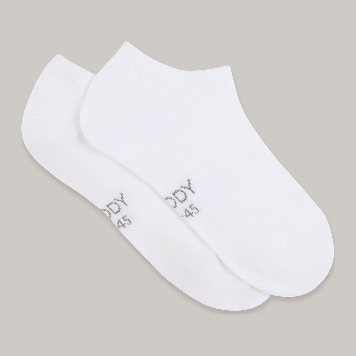 Everyday No Show Socks in white, Boody organically grown bamboo