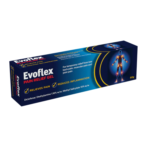 Evoflex Pain Relief Gel 60g-Matakana Pharmacy