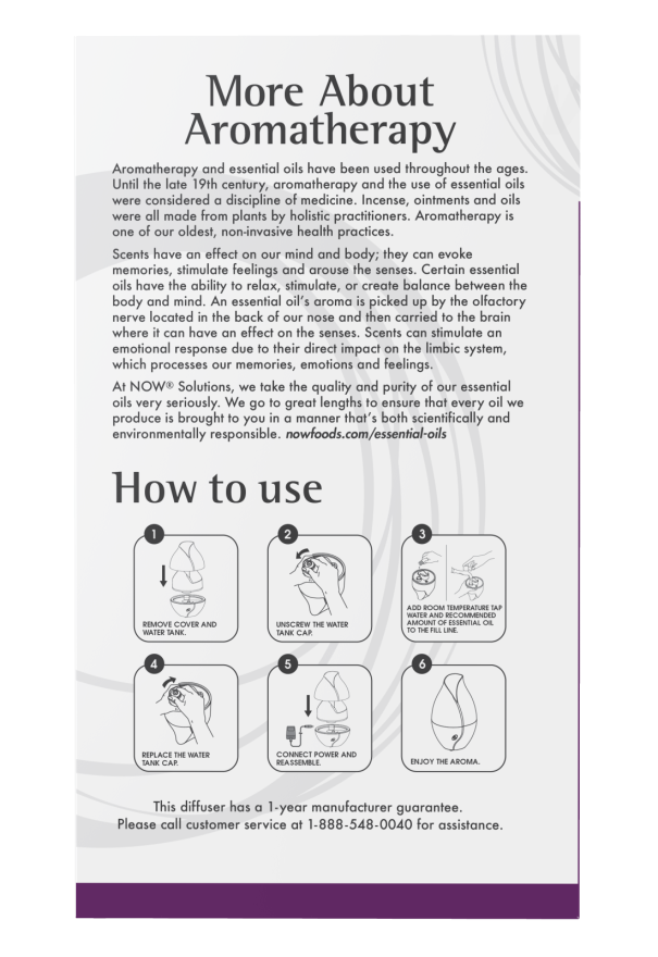 Image of Faux Wood Grain Ultrasonic Oil Diffuser instructions